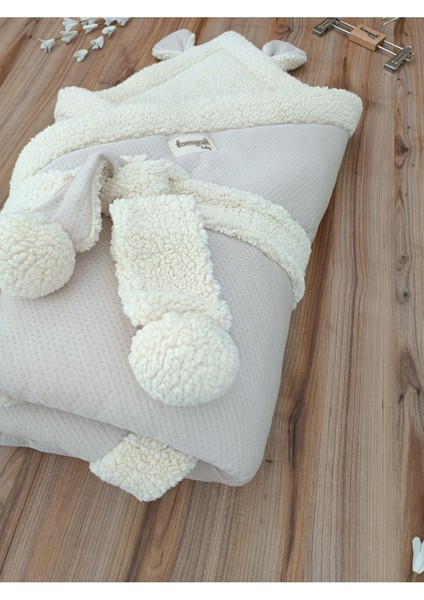 Kışlık Kalın Çocuk Battaniyesi Pamuklu Doğal Uyku Kundağı Hastane Çıkışı Yenidoğan Örtü modelleri