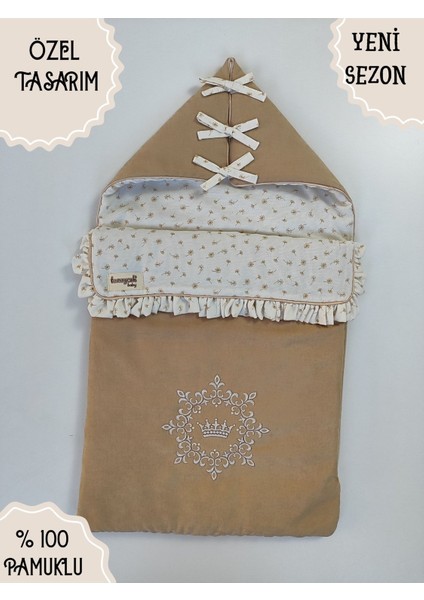 Kız Erkek Çocuk Dış Kundak Battaniyesi Özel Nakışlı Pamuklu Mevsimlik Hastane Çıkışı Yenidoğan fırsatları