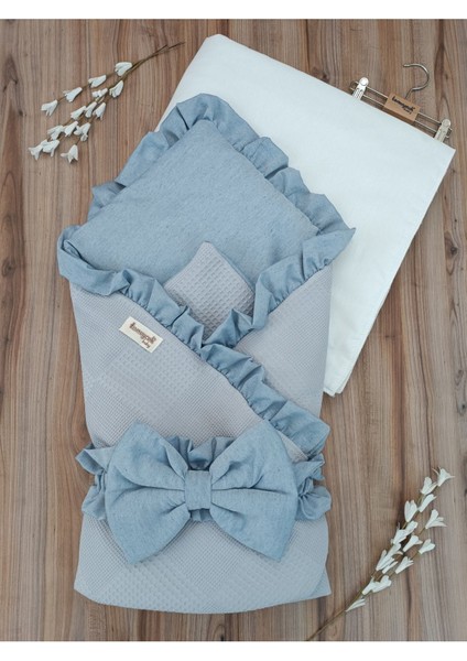 Pike Çocuk Battaniyesi Kundağı Pamuklu Çıkarılabilen Iç Elyaf Yenidoğan Hastane Çıkışı fırsatları