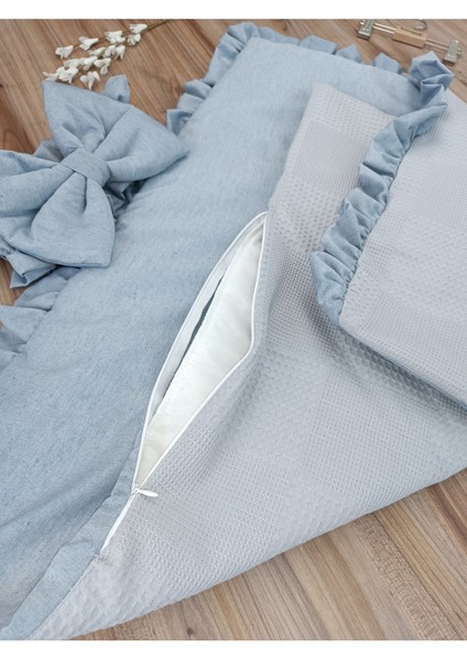 Pike Çocuk Battaniyesi Kundağı Pamuklu Çıkarılabilen Iç Elyaf Yenidoğan Hastane Çıkışı