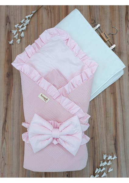 Pike Çocuk Battaniyesi Kundağı Pamuklu Çıkarılabilen Iç Elyaf Yenidoğan Hastane Çıkışı