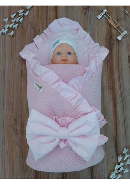 Pike Çocuk Battaniyesi Kundağı Pamuklu Çıkarılabilen Iç Elyaf Yenidoğan Hastane Çıkışı