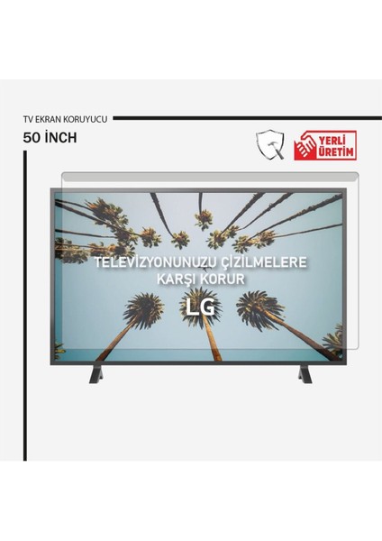 Lg 50" Inç 127 Ekran Tv Kırılmaz Ekran Koruyucu Ultra Dayanıklı Esnek Ekran Koruyucu