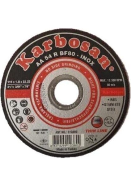 Karbosan Inox 115 mm Metal