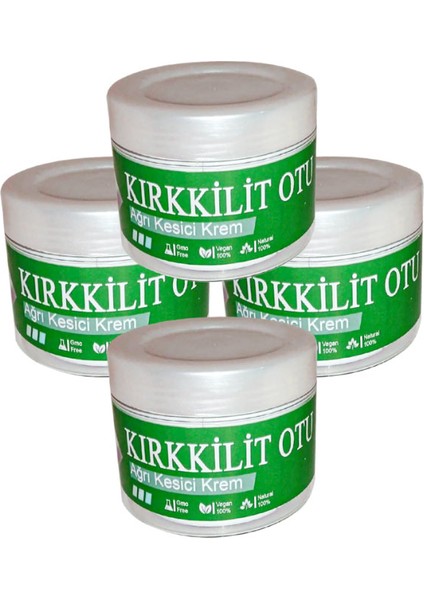 Kırkkilit Otu Kremi Büyük Boy Paincream 4 Tane 150 ml Ağırıları Teskin Krem