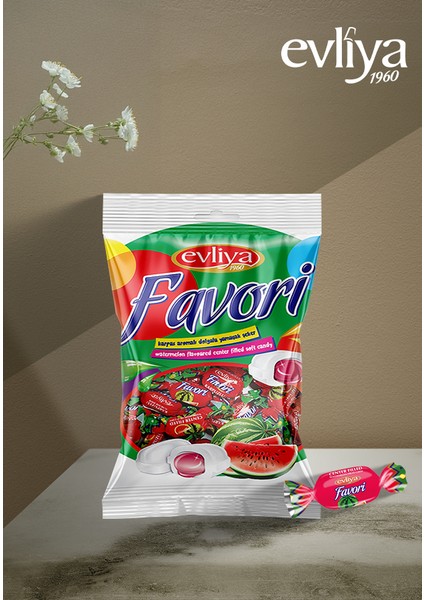 Favori Karpuz Aromalı 350 gr Şeker.