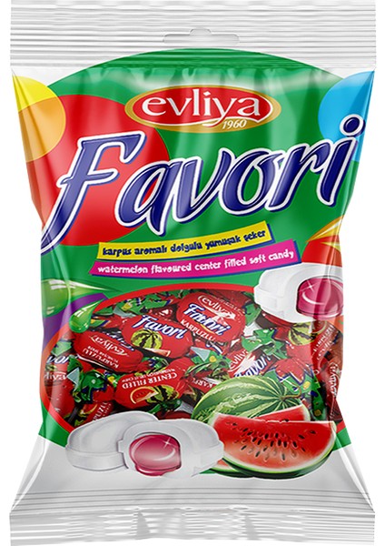 Favori Karpuz Aromalı 350 gr Şeker.