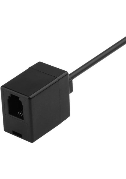 Rj9 4P4C Erkekten Çift Dişi Port Konnektörü Kulaklık Adaptörü Uzatma Kablosu Telefon Kablosu (Yurt Dışından)