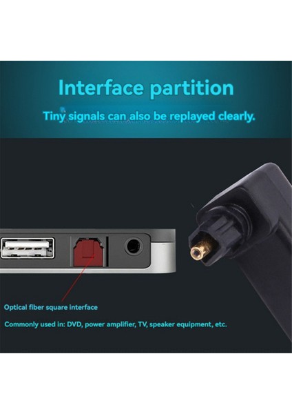 Adet Toslink 90 Derece Optik Ses Kablosu Adaptörü Erkekten Dişiye Dik Açı 360 Döner Pc Tv DVD Stereo (Yurt Dışından)