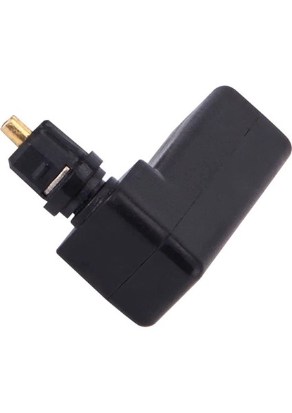 Adet Toslink 90 Derece Optik Ses Kablosu Adaptörü Erkekten Dişiye Dik Açı 360 Döner Pc Tv DVD Stereo (Yurt Dışından)