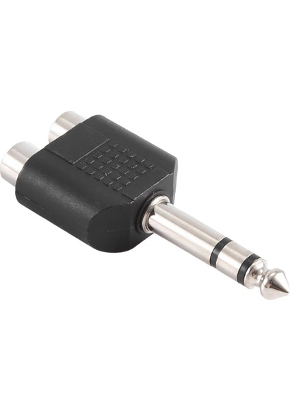 6.35MM 1/4 Inç Erkek Stereo 2 Çift Dişi Y Ayırıcı Ses Adaptörü Dönüştürücü (Yurt Dışından) fiyatları