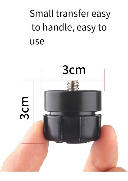 Ballhead Adaptörü Klips Montajı Aksiyon Kamerası Ballhead Dönüştürücü 1/4 Vida 17MM Arayüz Bağlantısı (Yurt Dışından)