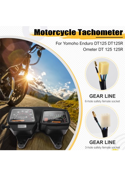 Motosiklet Göstergeleri Kümesi Hızölçer Takometre DT125 DT125R Dt 125 125R (Yurt Dışından)