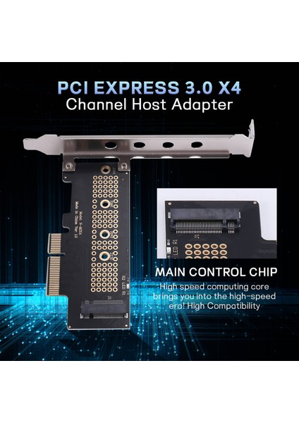M.2 Nvme SSD Ngff - Pcıe 3.0 X4 Adaptörü M2 Yükseltici Kart Desteği 2230 2242 2260 2280 Boyut Nvme (Yurt Dışından)