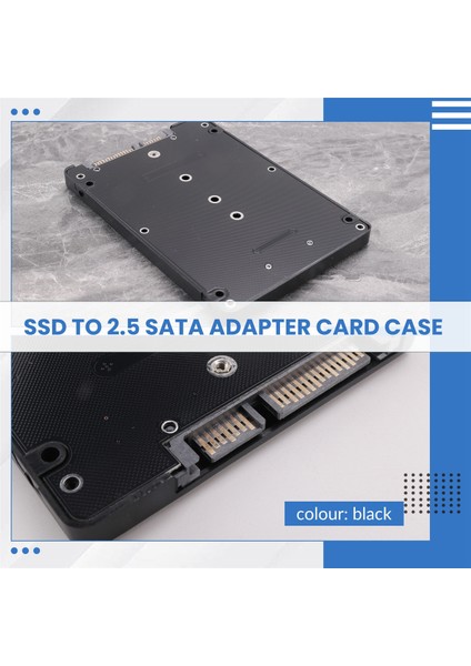 M.2 Ngff'den 2,5 Inç Sata Ssd/msata Adaptör Kartı Kutusu (Pc M2 + M Masaüstü Soketi Için B Anahtarı) (Yurt Dışından)