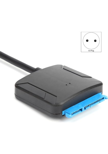 Usb'den Sata Veri Kablosu, 2,5/3,5 Inç Usb3.0 Kolay Sürücü Kablosu Sabit Disk Adaptör Kablosu (Ab Fişi) (Yurt Dışından)