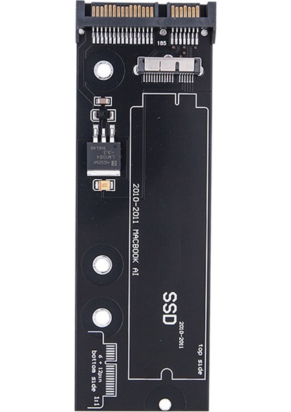 Ssd'den Sata'ya Dönüştürücü Kart 2010 2011 6+12 Pin A1369 A1370 A1375 A1377 Siyah (Yurt Dışından)