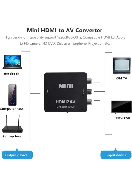 Mını 3rca Cvbs Kompozit Video Av Dönüştürücü Adaptör Tv Vcr DVD Siyah (Yurt Dışından) indirimleri