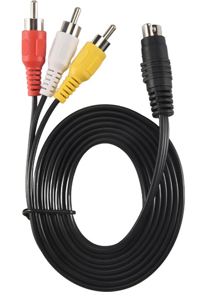 1,5 M 4,9 Ft 3 Erkek - 4 Pin S-Video Tv Pc Dönüşüm Kablosu (Yurt Dışından)