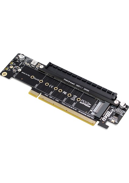 Pcıe4.0 Bölünmüş Genişletme Yükseltici Kartı Pcıe X16 To M.2 Nvme SSD Adaptörü X8+X4+X4 Quad Vroc .2 Nvme Bağlantı Noktası (Yurt Dışından)