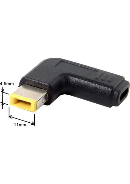 USB 3.1 Type C Usb-C Dikdörtgen Dc Fiş 5.5mm 7.4mm 3.0mm 2.5mm Pd Şarj Güç Adaptörü 90 Derece Açılı Tür 9 (Yurt Dışından) fiyatları