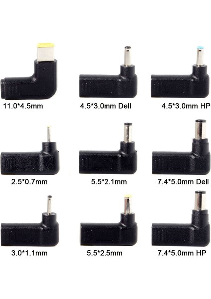 USB 3.1 Type C Usb-C Dikdörtgen Dc Fiş 5.5mm 7.4mm 3.0mm 2.5mm Pd Şarj Güç Adaptörü 90 Derece Açılı Tür 9 (Yurt Dışından) indirimleri