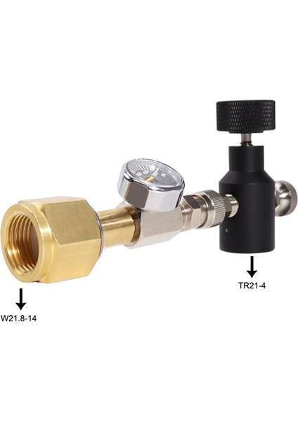 Co2 Silindir Tankı Yeniden Dolum Adaptörü Adaptörü Dolum Istasyonu Için Yeni, W21.8-14 (Yurt Dışından)