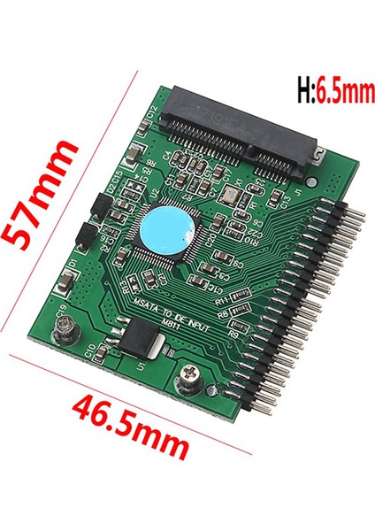 Msata Ssd'den 44 Pin Ide Dönüştürücü Adaptör 2.5 Inç HDD Pcı E Express Sata Dizüstü Bilgisayar Için (Yurt Dışından)