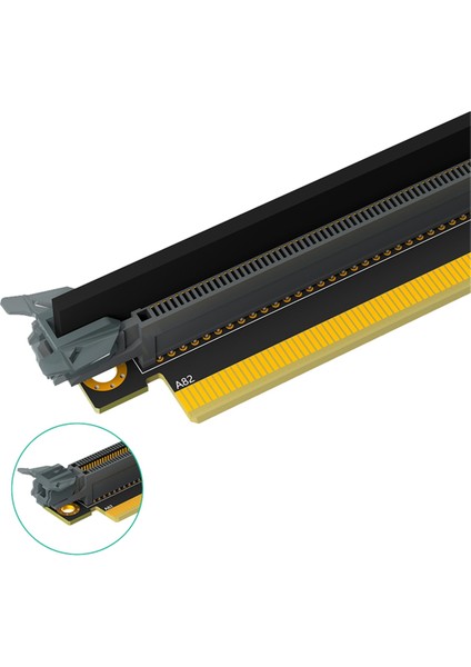 Pcı-E 16X 3.0 90 Derece Ters Erkekten Dişi Yükseltici Kart 1u Sunucu Için (Kurulum Yönü Cpu'ya Doğru) (Yurt Dışından)