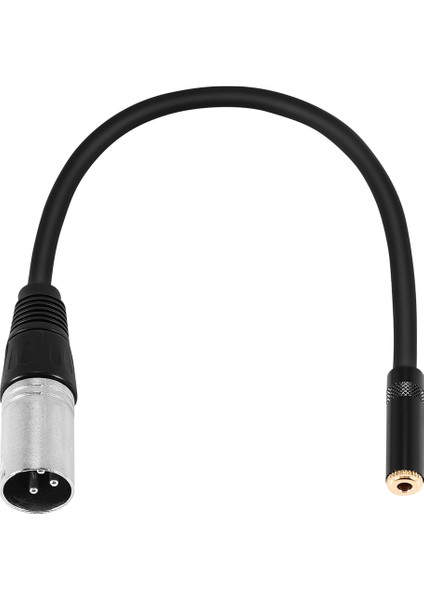 0. Tel 3 Pin Xlr Erkek - 3.5mm Dişi Ses Konnektörü Stereo Mikrofon Adaptörü (Yurt Dışından)
