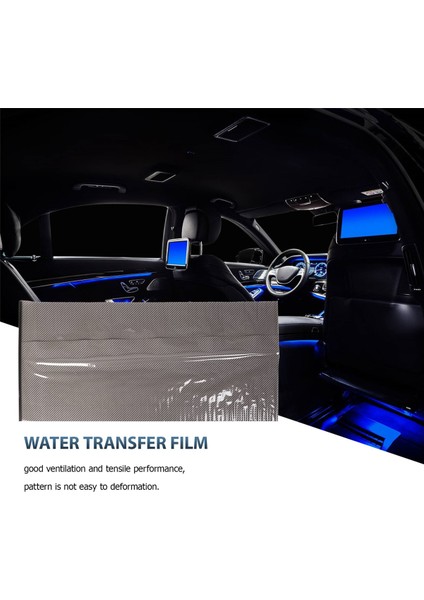 0.5X2M Siyah Karbon Fiber Baskı Su Transfer Daldırma Hidrografik Hidro Film (Yurt Dışından)