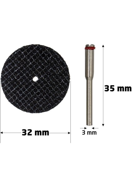Mini metal gravür makinesi seti 12 parçalı 32x1mm, 2 yıl garanti modelleri