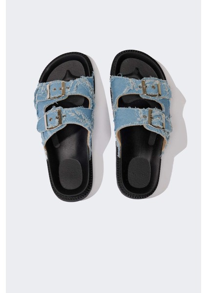 Kadın Düz Taban Jean Terlik D8987ax25sm