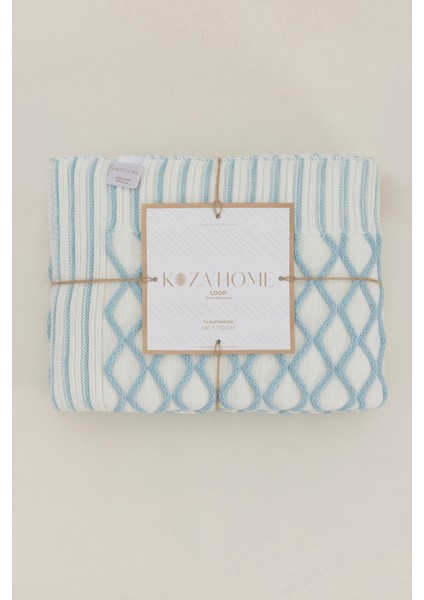 Loop Turkuaz Akrilik Tv Battaniyesi 130X170 3733A