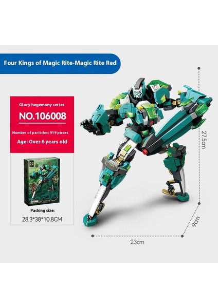 Yeni Mecha Blok Puzzle Montaj Yapı Taşı Oyuncaklar Süsler (Yurt Dışından)