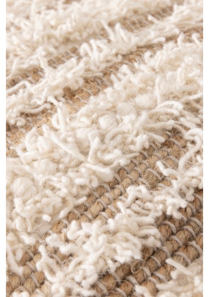 Pure Saçak Dokuma Natürel Krem Puf 40X40 4277 indirimleri