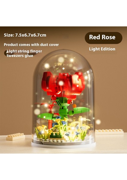 Artikül Yapı Taşları Çiçek Oyuncakları Puzzle Yapboz Yapı Taşları Buket Hediye (Yurt Dışından)