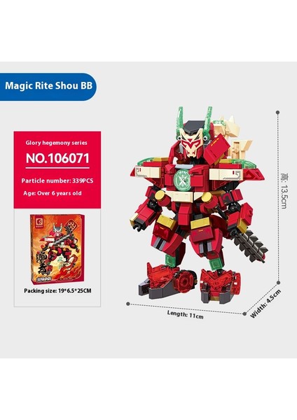 Yeni Mecha Blok Puzzle Montaj Yapı Taşı Oyuncaklar Süsler (Yurt Dışından)