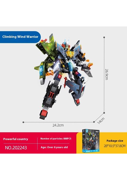 Yeni Mecha Blok Puzzle Montaj Yapı Taşı Oyuncaklar Süsler (Yurt Dışından)