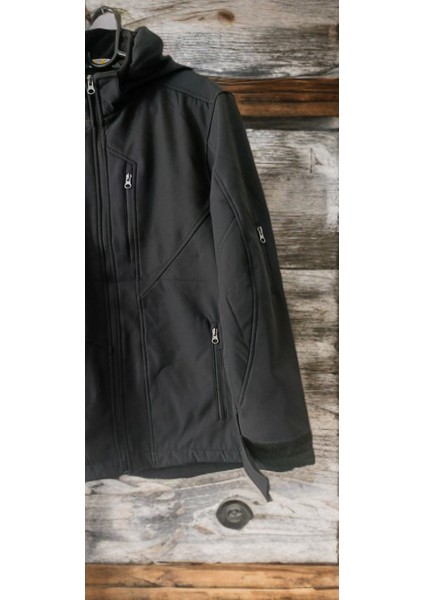 Dükkan 07 Softsehel Su Itiçi Özelliği Rüzgar Geçirmez Kapşonlu Mont Kolları Ayarlanabilir