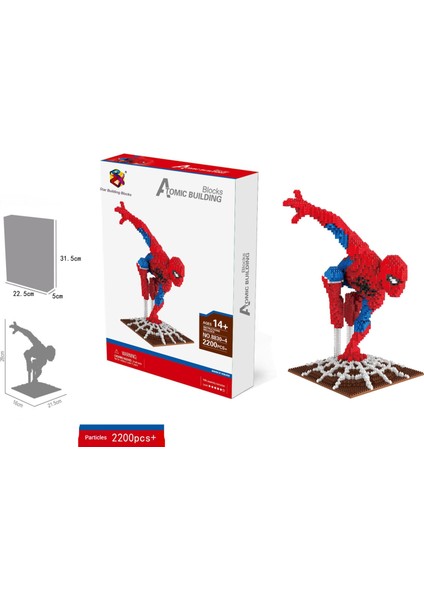 Marvel Serisi Mikro Tahıl Yapı Taşları Eğitici Oyuncaklar Hediyeler (Yurt Dışından)