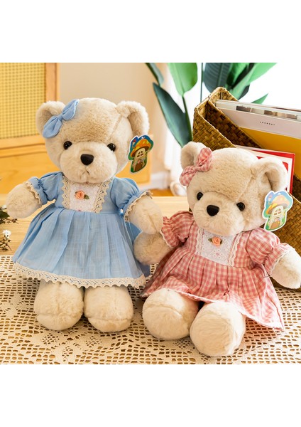 Prenses Ayı Peluş Oyuncak Yastık Bebek Çift Ayı Bebek Tatil Hediyesi (Yurt Dışından)