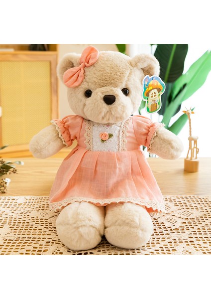 Prenses Ayı Peluş Oyuncak Yastık Bebek Çift Ayı Bebek Tatil Hediyesi (Yurt Dışından)