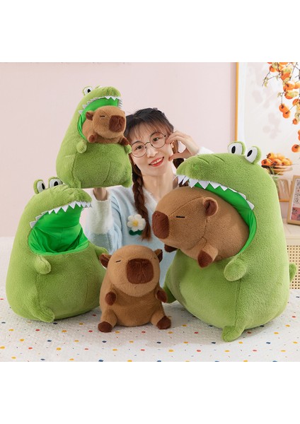 Timsah Capybara Peluş Oyuncak Bebek Yastık Bebek Tatil Hediyesi (Yurt Dışından) fiyatları