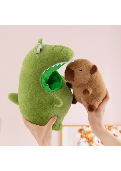 Timsah Capybara Peluş Oyuncak Bebek Yastık Bebek Tatil Hediyesi (Yurt Dışından) fırsatları