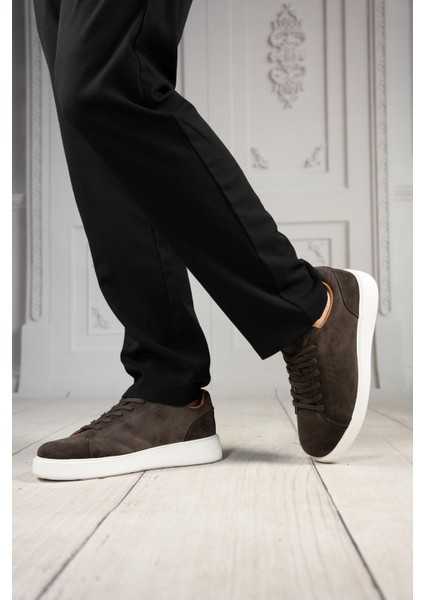 Erkek Deri Bağcıklı Ayakkabı - Süet Erkek Ayakkabı