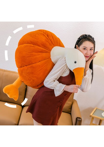 Balkabağı Ördek Peluş Oyuncak Bebek Yastık Bebek Tatil Hediyesi (Yurt Dışından)