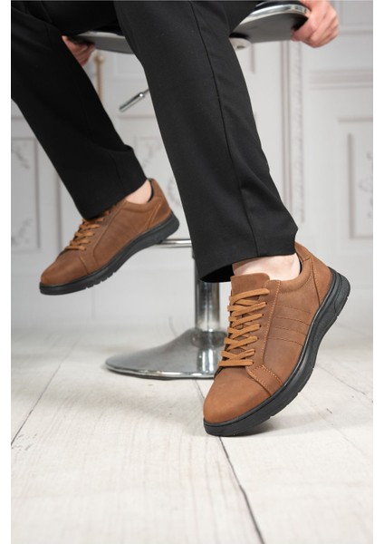 Erkek Deri Bağcıklı Sneaker Ayakkabı indirimleri