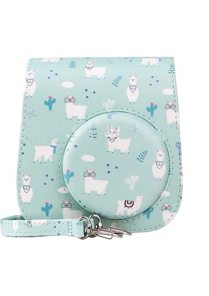 Instax Mini 11 8 9 Alpaka Fotoğraf Çantası - Omuz Askılı ve Çıtçıtlı Cep (Yurt Dışından)