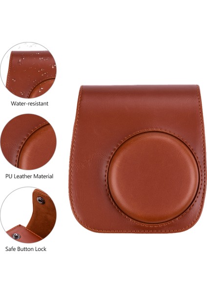 Fuji Instax Mini 11 Pu Deri Taşınabilir Fotoğraf Çantası Omuz Askılı (Yurt Dışından) indirimleri